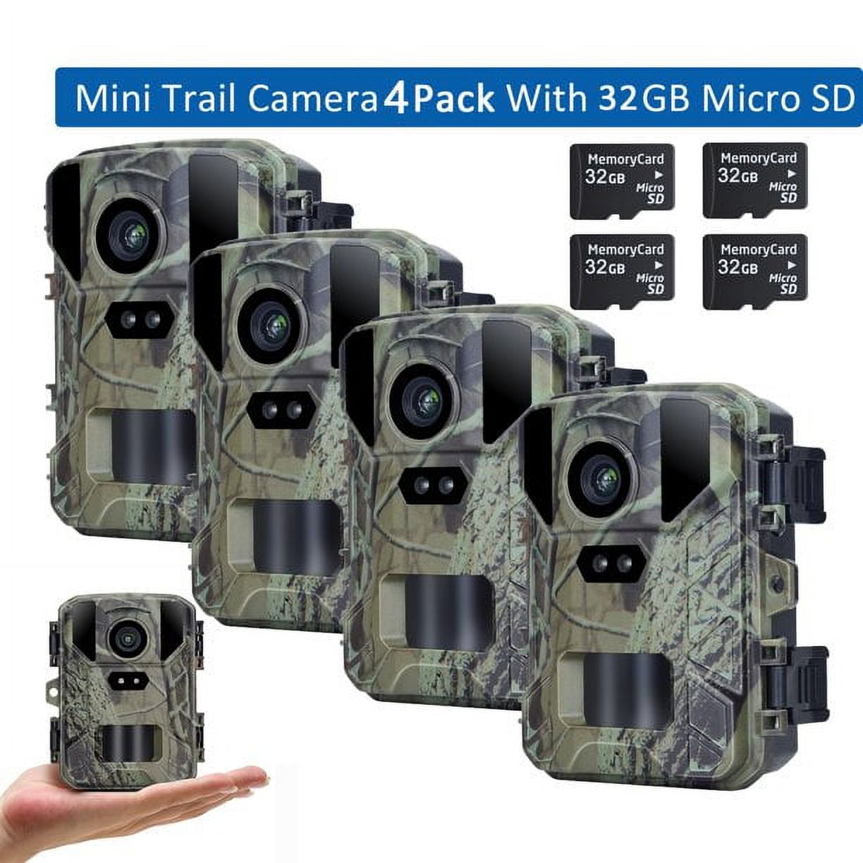SuntekCam Trail Camera 4 Pack MINI Game Camera 48MP/4K High Resolution