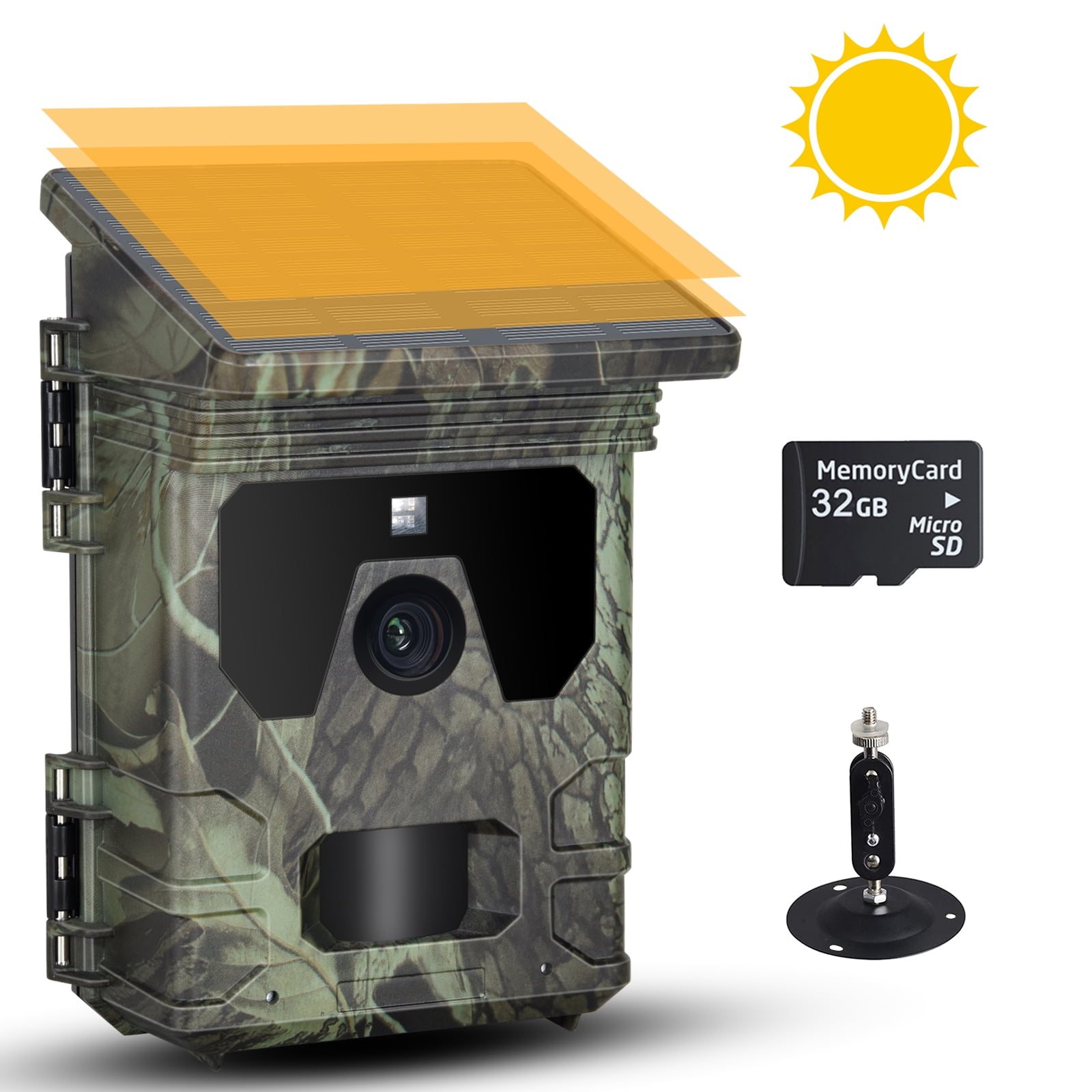 SuntekCam Trail Camera Solar Powered 50MP 4K Trail Camera with Night