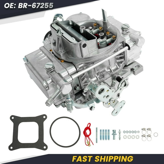 Sunthon 650 CFM 4 Barrel for Brawler Diecast Carburetor Mechanical Secondary Electric Choke, Square Bore Flange Replace BR67255 67255 Double-Pumper Carb