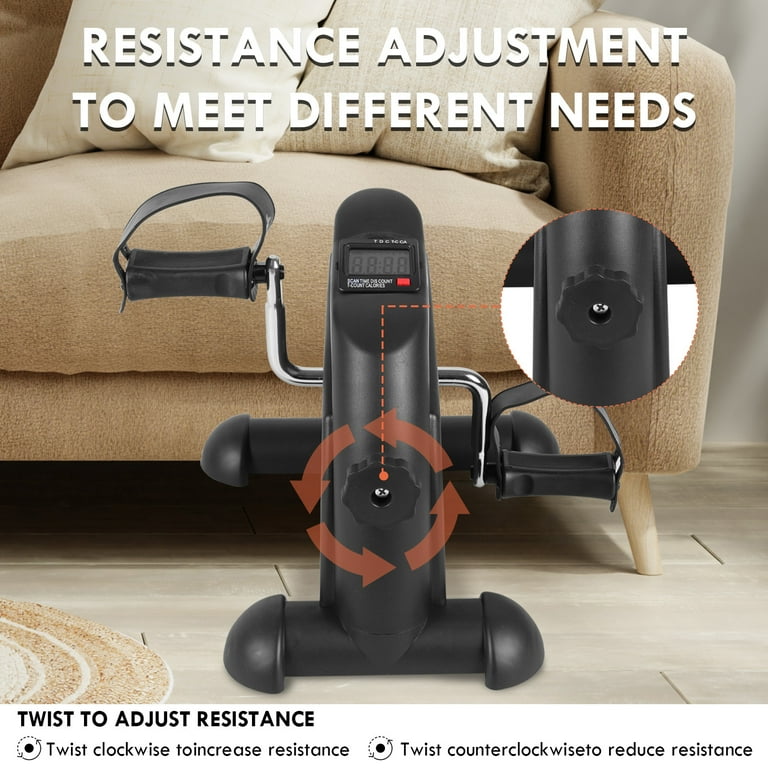 Cardio Mobile Device Pedal Exerciser Compact Under Desk Exercise