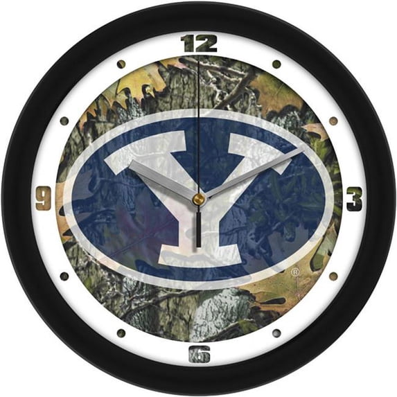Suntime ST-CO3-BYC-CWCLOCK Brigham Young University Cougars-Camo Wall Clock