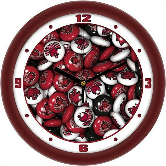 Suntime ST-CO3-CWW-CANCLOCK Central Washington Wildcats - Candy Wall Clock