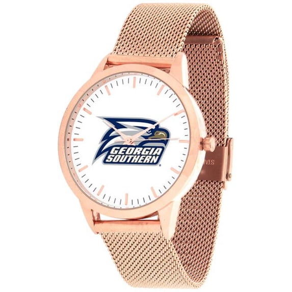 Suntime ST-CO3-GSE-STATEM-R Georgia Southern Eagles Mesh Statement Watch - Rose Band