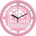 thumbnail image 1 of Suntime ST-CO3-MUO-PWCLOCK Miami University Redhawks-Pink Wall Clock, 1 of 1