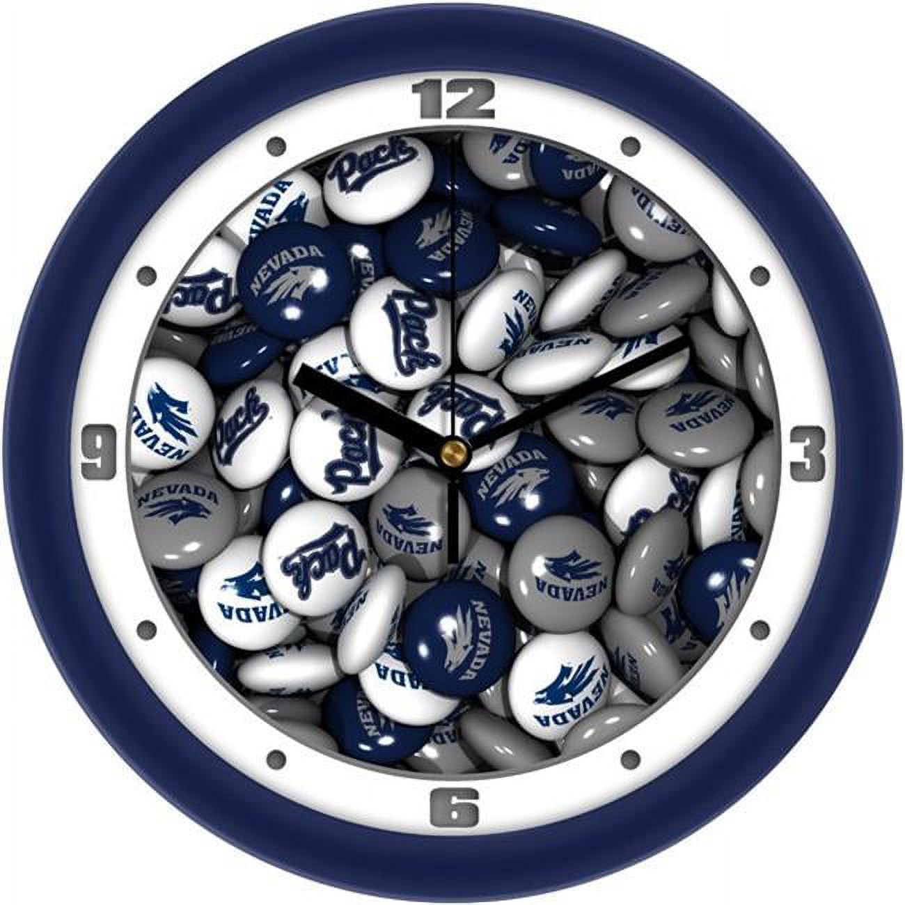 Wolfpack Clock Suntime ST-CO3-NEW-CANCLOCK Nevada Wolfpack - Candy Wall Clock ...