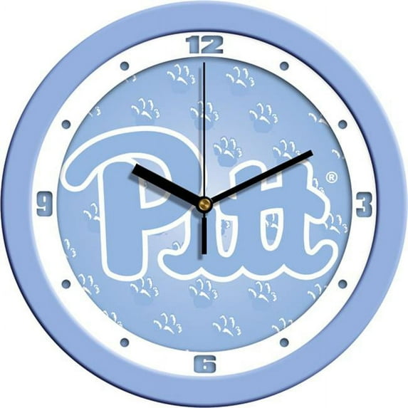 Suntime ST-CO3-PIP-BWCLOCK Pittsburgh Panthers-Baby Blue Wall Clock