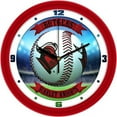 thumbnail image 1 of Suntime ST-CO3-RSK-HRWCLOCK Rutgers Scarlet Knights - Home Run Wall Clock, 1 of 1