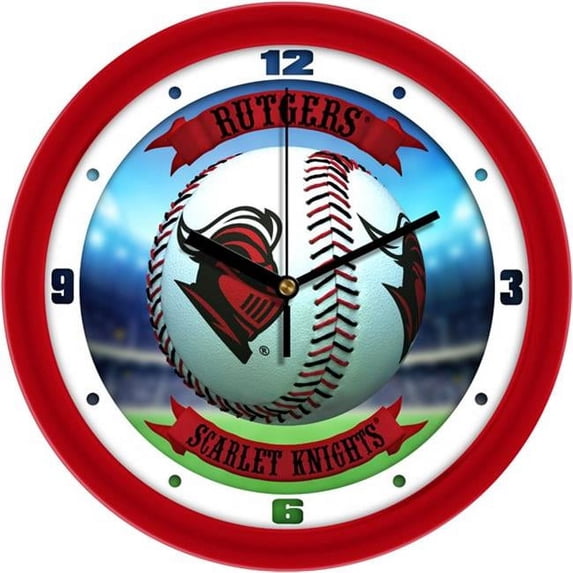 Suntime ST-CO3-RSK-HRWCLOCK Rutgers Scarlet Knights - Home Run Wall Clock
