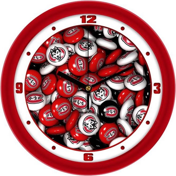 Suntime ST-CO3-SCH-CANCLOCK Saint Cloud State Huskies - Candy Wall Clock
