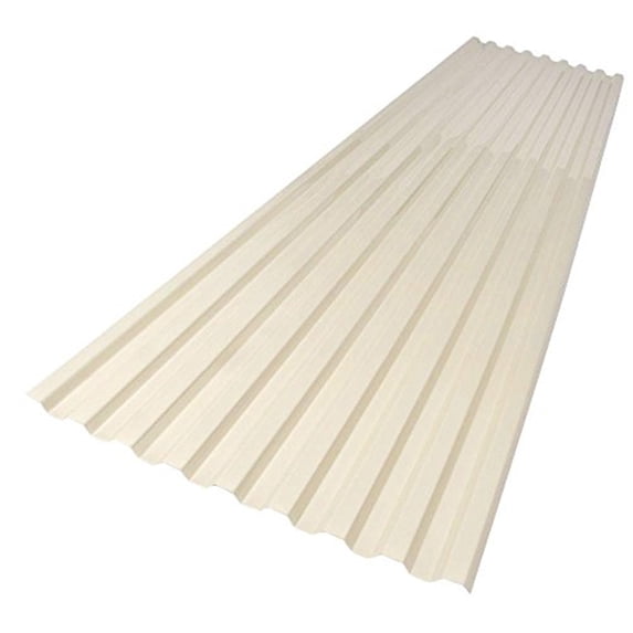 Suntuf 26 in. x 6 ft. Smooth Cream Polycarbonate Roof Panel