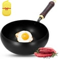 thumbnail image 1 of Suntup Iron Pan, Uncoated Iron Pan, Suntup Frying Pans, 9.45 Inch Hand-Forged Non-Stick iron pans without Coating Durable and Rust-Free, Japanese Non-Stick Pans for Cooking (Smooth Pot), 1 of 10