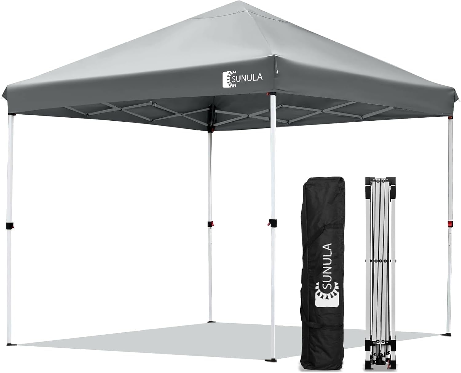 [お得セット] GLAUMBAER Shelter (オリーブ+タン) ① Sunula 10x10 Pop Up Canopy Tent Instant Gazebo with Portable