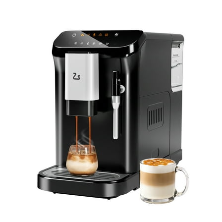 Sunvasagoo 20 Bar Automatic Espresso Machine w/ Grinder & Frother, Black