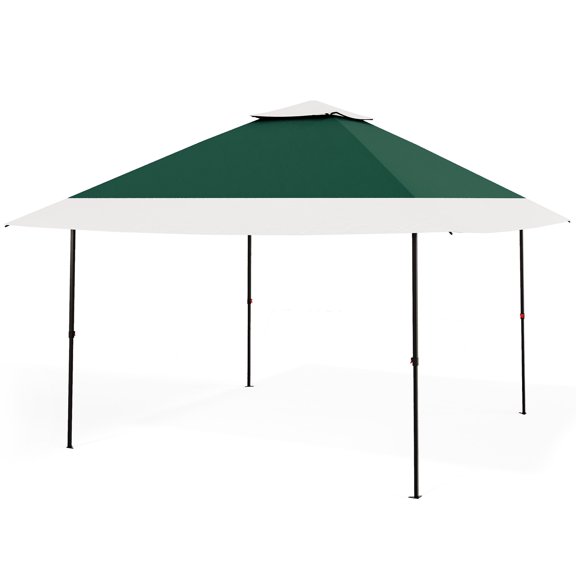 Sunvasagoo Double Roof Pop Up Outdoor Gazebo Canopy Tent - Heavy Duty Mosquito Netting Patio Shelter - Easy Setup Screened Pavilion Includes Sand Bags - 12x12ft for Garden, Backyard, Lawn