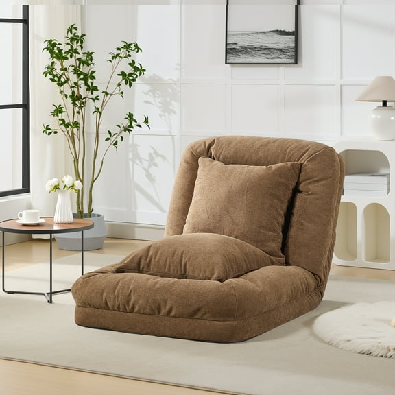 Sunvasagoo Pet Friendly Chenille Lounger, 65" Adjustable Sofa Bed with Memory Foam