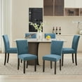 thumbnail image 1 of Sunvasagoo Set of 4/6 Upholstered Parsons Dining Chairs, Fabric Kitchen Chairs w/ Nailhead Trim, 1 of 9