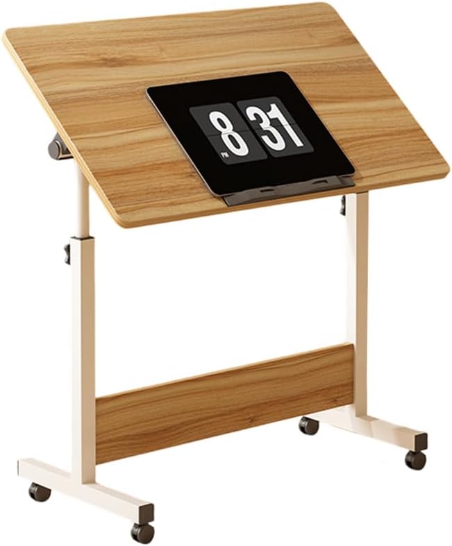 Office Additional Rising Table Sunvasagoo Standing Height Adjustable Computer Desk with Wheels Mobile ...