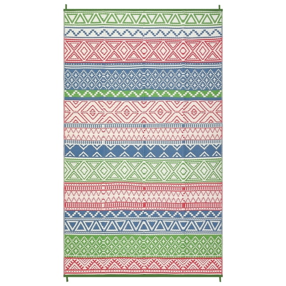 Sunvasagoo Waterproof Reversible Outdoor Rug – Lightweight Portable Patio MWaterproof Reversible Outdoor Rug – Lightweight Portable Patio Mat for Camping, RV, Deck, Porch – UV & mark Resistant