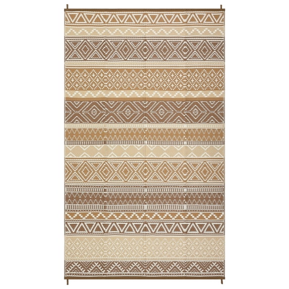 Sunvasagoo Waterproof Reversible Outdoor Rug – Lightweight Portable Patio MWaterproof Reversible Outdoor Rug – Lightweight Portable Patio Mat for Camping, RV, Deck, Porch – UV & mark Resistant
