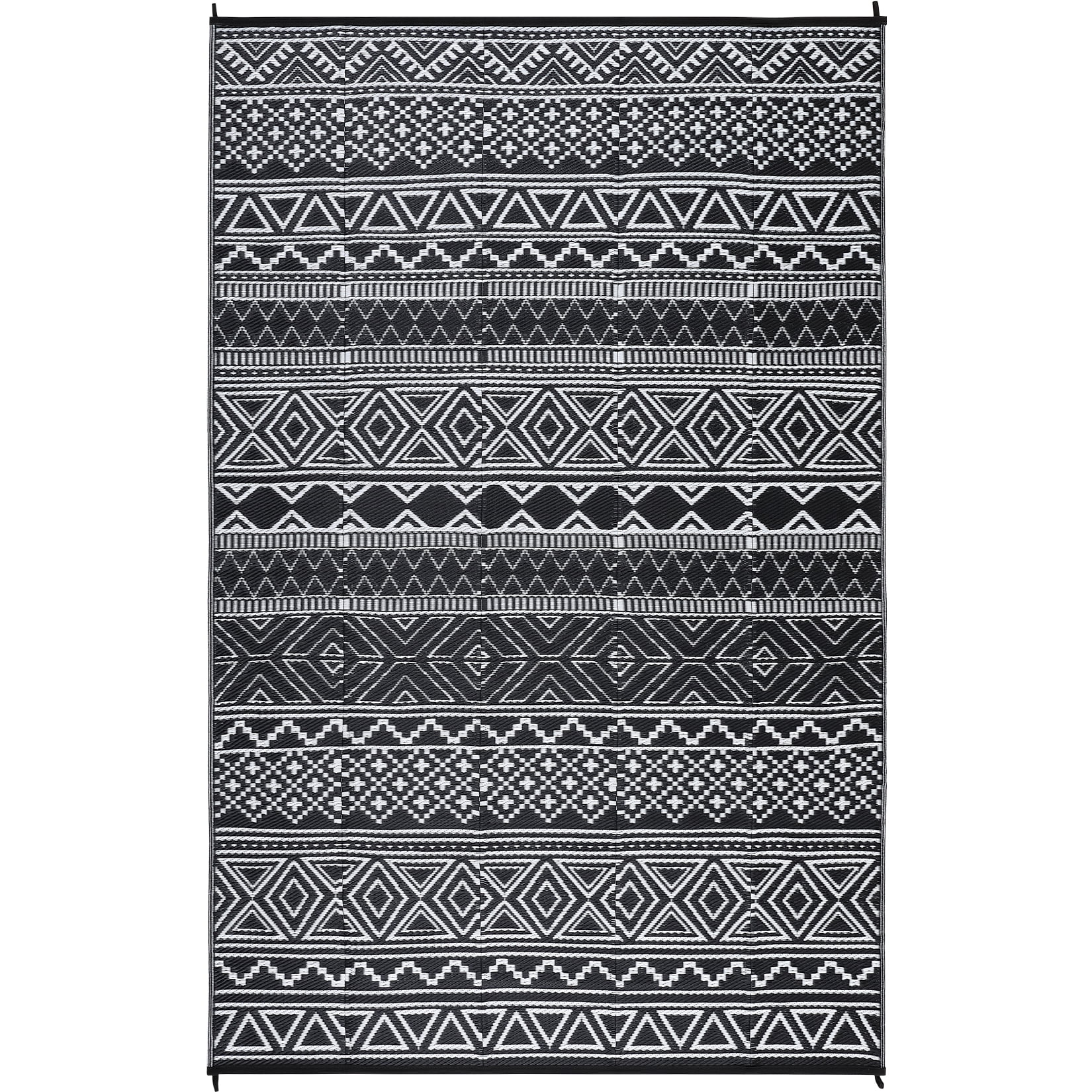 Sunvasagoo Waterproof Reversible Outdoor Rug – Lightweight Portable Patio MWaterproof Reversible Outdoor Rug – Lightweight Portable Patio Mat for Camping, RV, Deck, Porch – UV & mark Resistant