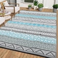 thumbnail image 1 of Sunvasagoo Waterproof Reversible Outdoor Rug – Lightweight Portable Patio MWaterproof Reversible Outdoor Rug – Lightweight Portable Patio Mat for Camping, RV, Deck, Porch – UV & mark Resistant, 1 of 22