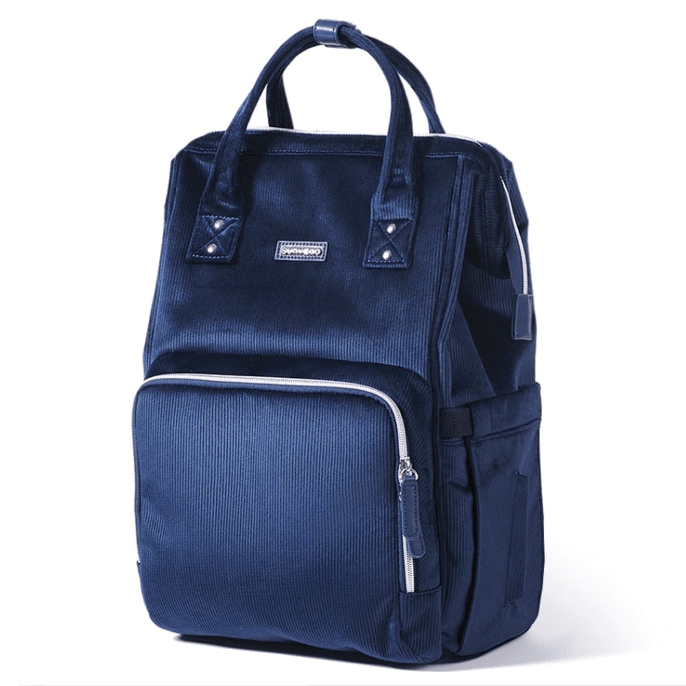 Sunveno Corduroy Diaper Bag, Large Capacity, Water-Resistant Disposable Diaper Bags