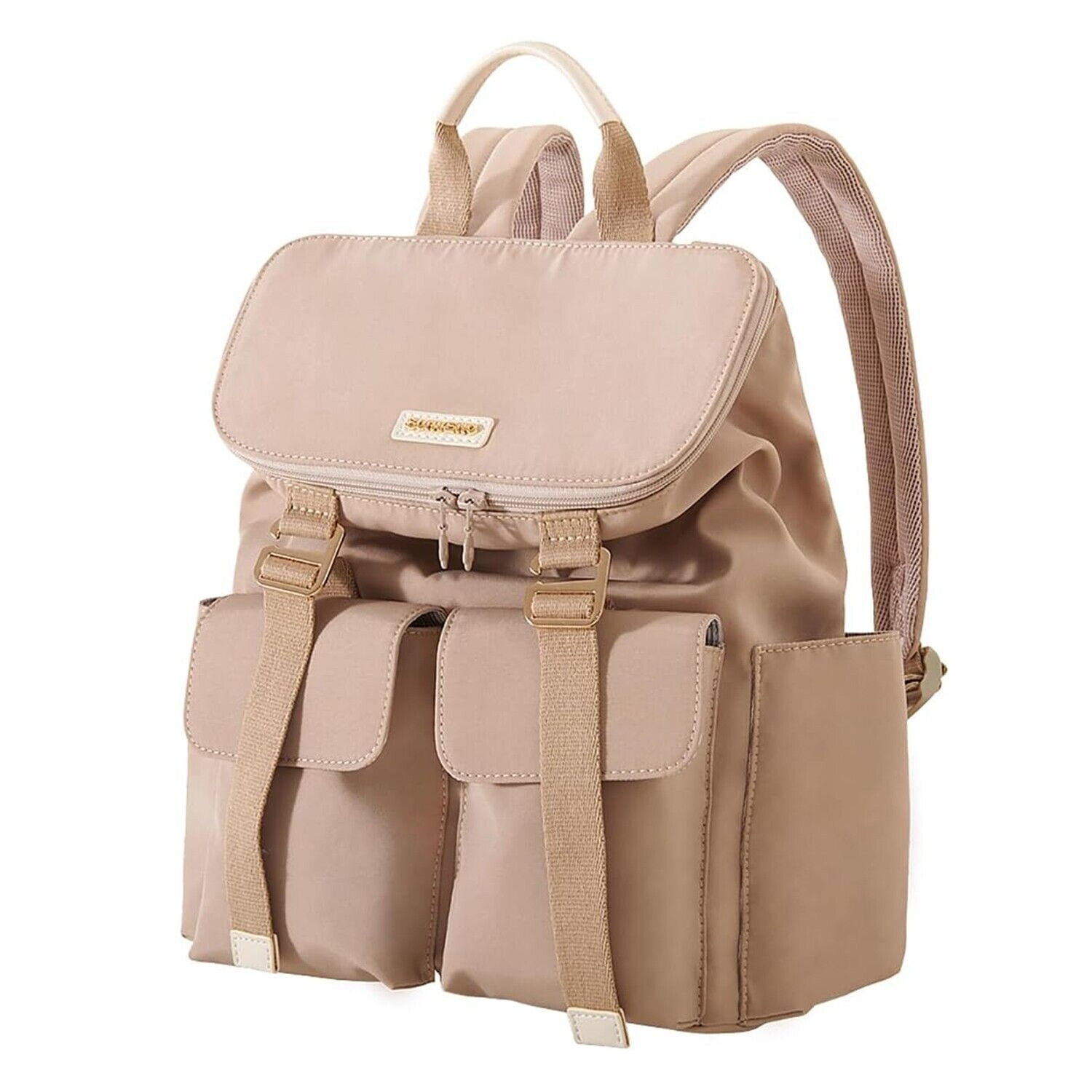 Sunveno Deluxe Diaper Backpack Large Capacity Backpack Diaper Bag in Brown
