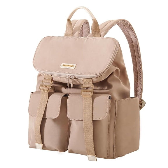 Sunveno Deluxe Diaper Backpack Large Capacity Backpack Diaper Bag in Brown