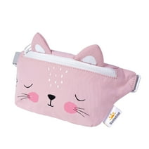 Sunveno Kids Fanny Pack Small Cartoon Crossbody Bag Purse Waist Backpack, Pink Cat