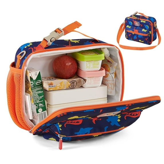 Sunveno Lunch Bag, Insulated Reusable Lunch Boxes, Animal Print, Dinosaur, 1 Count
