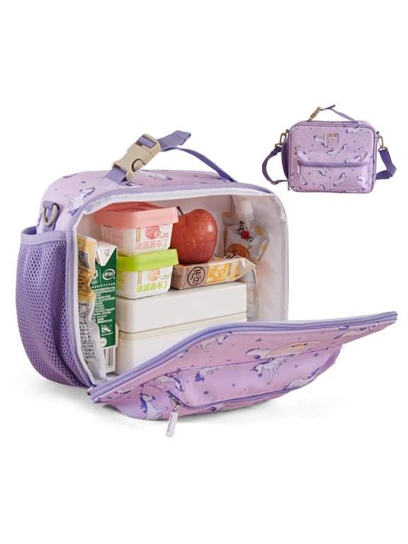Lunch Bag, Insulated Reusable Unicorn Lunch Box, Waterproof, Polyester, 1 Count