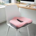 thumbnail image 1 of Sunveno Memory Foam Seat Cushion - Tailbone & Posture Support for Office Chair, Driving, and Maternity - Pink, 1 of 7