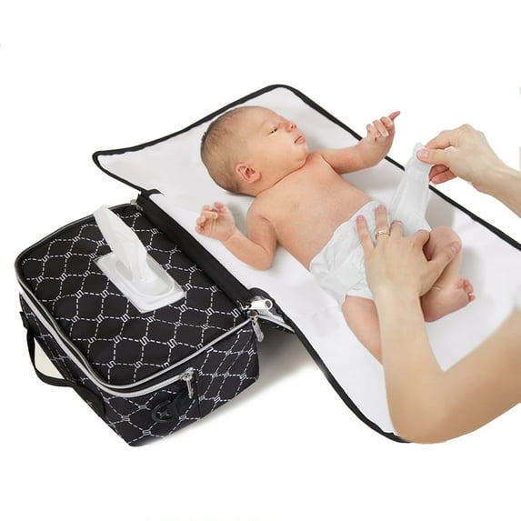 Sunveno Diaper Bag with Water-Resistant, Portable Changing Pad, 1 Count