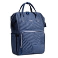 thumbnail image 1 of Sunveno Quilted Diaper Backpack Large Capacity Diaper Bag, Navy, 1 of 10