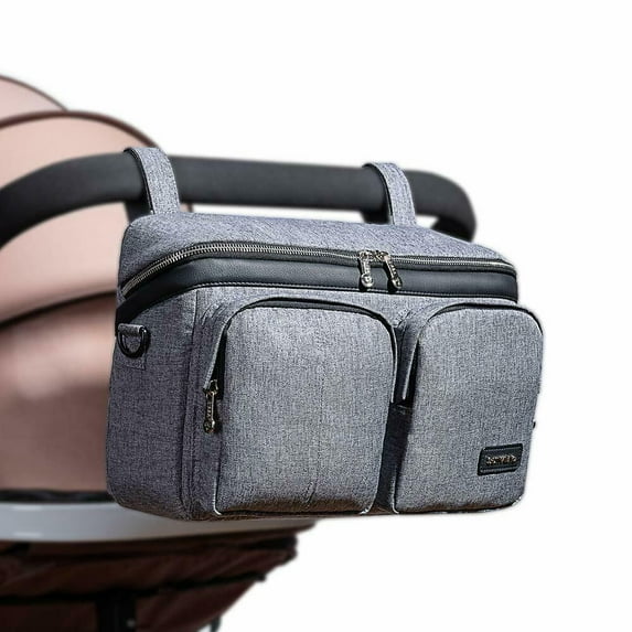 Sunveno Universal Stroller Organizer Bag Shoulder Bag, Gray