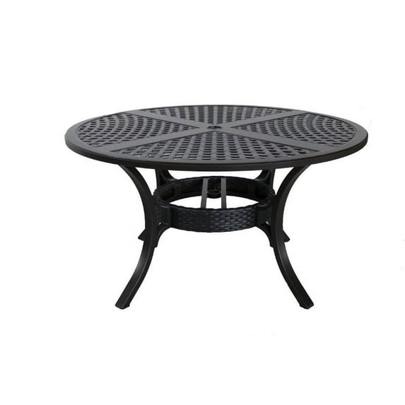 Sunvilla Somerset Round Patio Dining Table in Gray