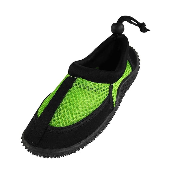Sunville Kid's Flat Adjustable Heel Aqua Sock 37851-1MUSLittleKid Lime
