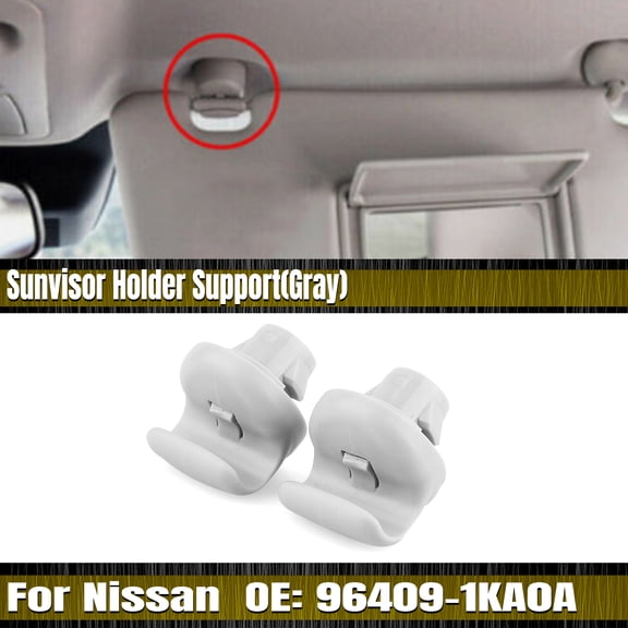 Sunvisor Clip Holder Support For 2013-2020 Nissan Pathfinder 96409-1KA0A Black Gray
