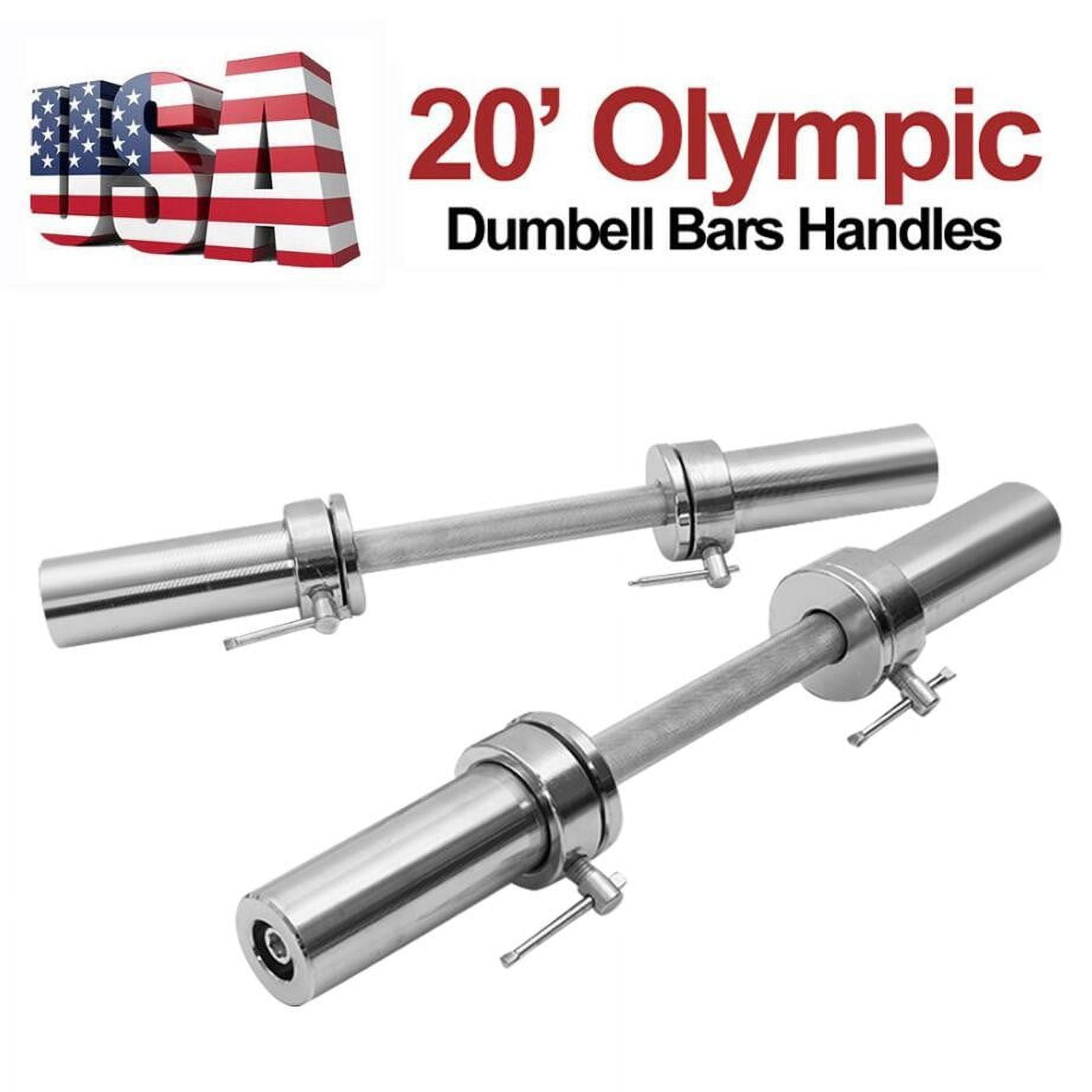 Sunvit Olympic 2" Barbell Solid Dumbbell Weight Lifting Bars With