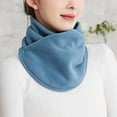 thumbnail image 1 of VONCOS Blue Neck Gaiter Neck Warmer - Polyester Women and Men, Adjustable Button, One Size Fits Most, Cold Weather Use,Size Free Size, 1 of 3