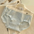 thumbnail image 1 of Sunvit-Panties Juniors Cotton Briefs - Mid-Rise, Breathable Skin-Friendly, Sky Blue Size M, Elastic Waistband with Heart Emblem, Classic Everyday Wear Underwear, 1 of 3