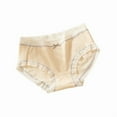 thumbnail image 1 of Sunvit-Panties Juniors Cotton Mid-Rise Briefs (Yellow, Size M) - Lace Trim, Bow Detail, Soft Breathable Skin-Friendly, Ideal for Everyday Wear & Invisible Under Clothing, 1 of 2