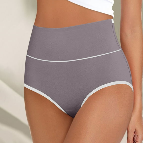Sunvit-Panties Juniors High Waisted Underwear M Size Dark Gray - Nylon Spandex, Comfortable No-Roll Fit & Gentle Coverage for Daily Wear