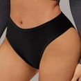 thumbnail image 1 of Sunvit-Panties Juniors Ribbed Bikini Underwear, Black, Size S - Soft Nylon Spandex, Mid-Rise & Breathable, Non-Restrictive for Daily Wear, 1 of 9