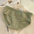 thumbnail image 1 of Sunvit-Panties Juniors Soft Cotton Bikini Briefs, Size M Green - Breathable Skin-Friendly Daily Wear with Delicate Cloud Embroidery, Moderate Coverage, 1 of 3