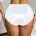 thumbnail image 1 of Sunvit-Panties Juniors White High Waisted Lace Underwear (Size S) - Nylon Spandex Stretchy, Wide Waistband & Satin-Front for Daily/Special Occasions, 1 of 9