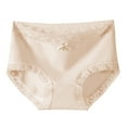thumbnail image 1 of Sunvit-Panties Juniors Womens Beige Cotton High Waisted Bikini Underwear, Size M - Lace Trim, Skin-Friendly, All-Day Comfort for Everyday Wear, 1 of 2