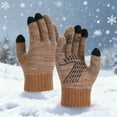 thumbnail image 1 of Sunvit-Panties Khaki Touchscreen Gloves Women and Men, Winter Warm Knitted Non-Slip Gloves, One Size Fits Most for Cold Weather Commuting, Driving & Daily Use,Size Free Size, 1 of 4
