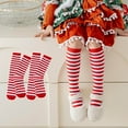 thumbnail image 1 of Sunvit-Panties Kids Red Striped Knee High Socks - 100% Cotton Unisex 3-12 Years, Soft Breathable for Christmas, Daily Wear & Costumes,Size Free Size, 1 of 9