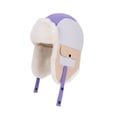 thumbnail image 1 of Sunvit-Panties Kids Unisex Warm Aviator Hat - Purple Color Block, Faux Faux Fur Trim, Adjustable Chin Strap, Plush Acrylic Cold Weather Hat for 4-12 Years,Size Free Size, 1 of 1